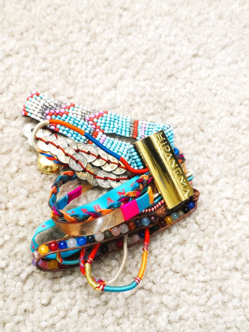 Hipanema multi-strand magnetic clasp bracelet  boho-chic design elements - Picture 9 of 9
